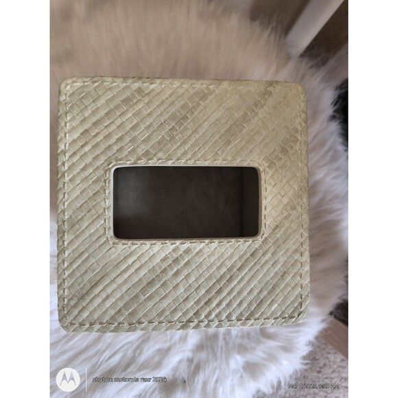 Tommy Bahama Home Montauk Drifter Green Tissue Box Cover Palm Leaf 6.5” X 5.5” - Picture 2 of 14